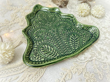 Load image into Gallery viewer, Handmade Ceramic Christmas Tree Plates- Medium
