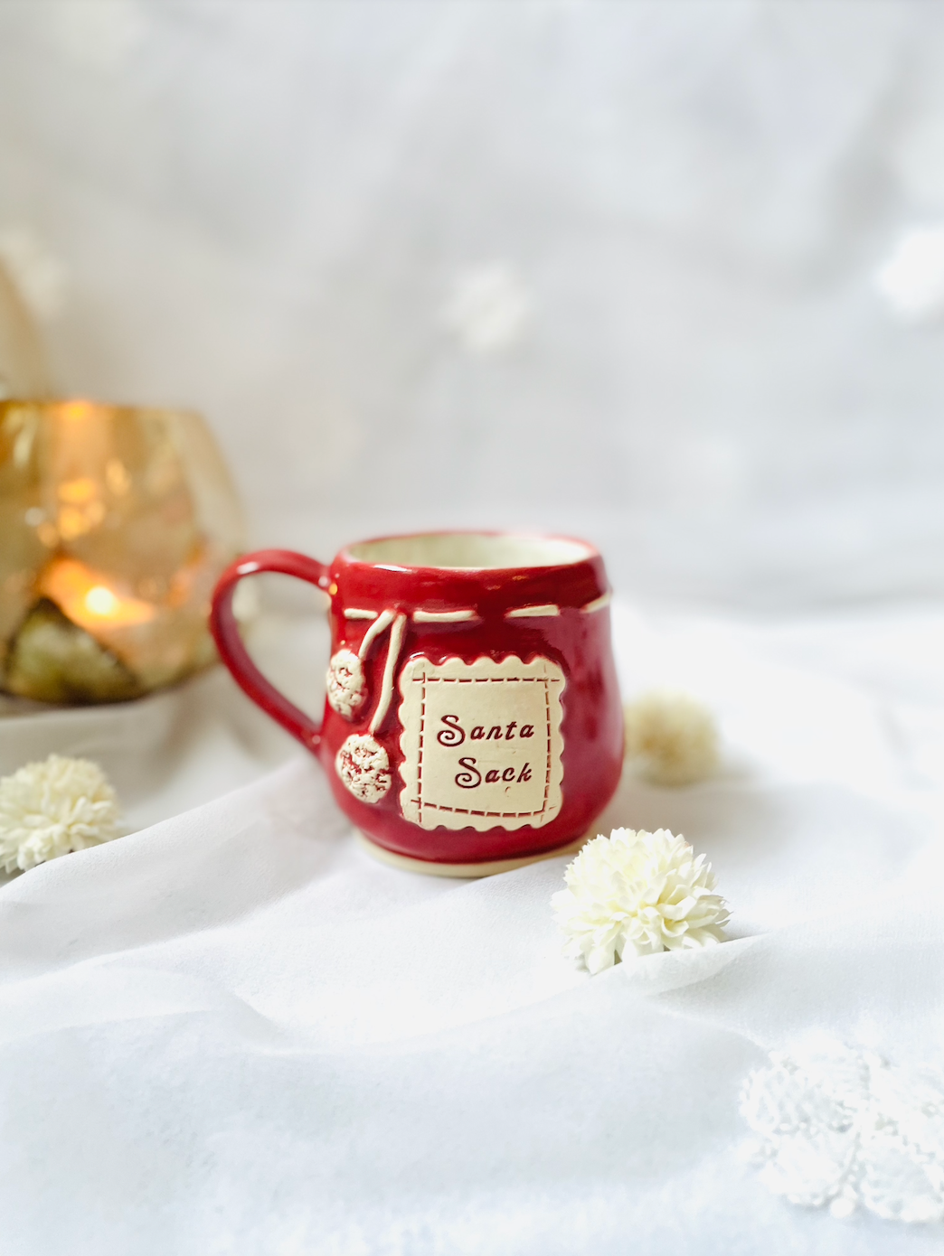 Handmade Ceramic 'Santa Sack' Mug