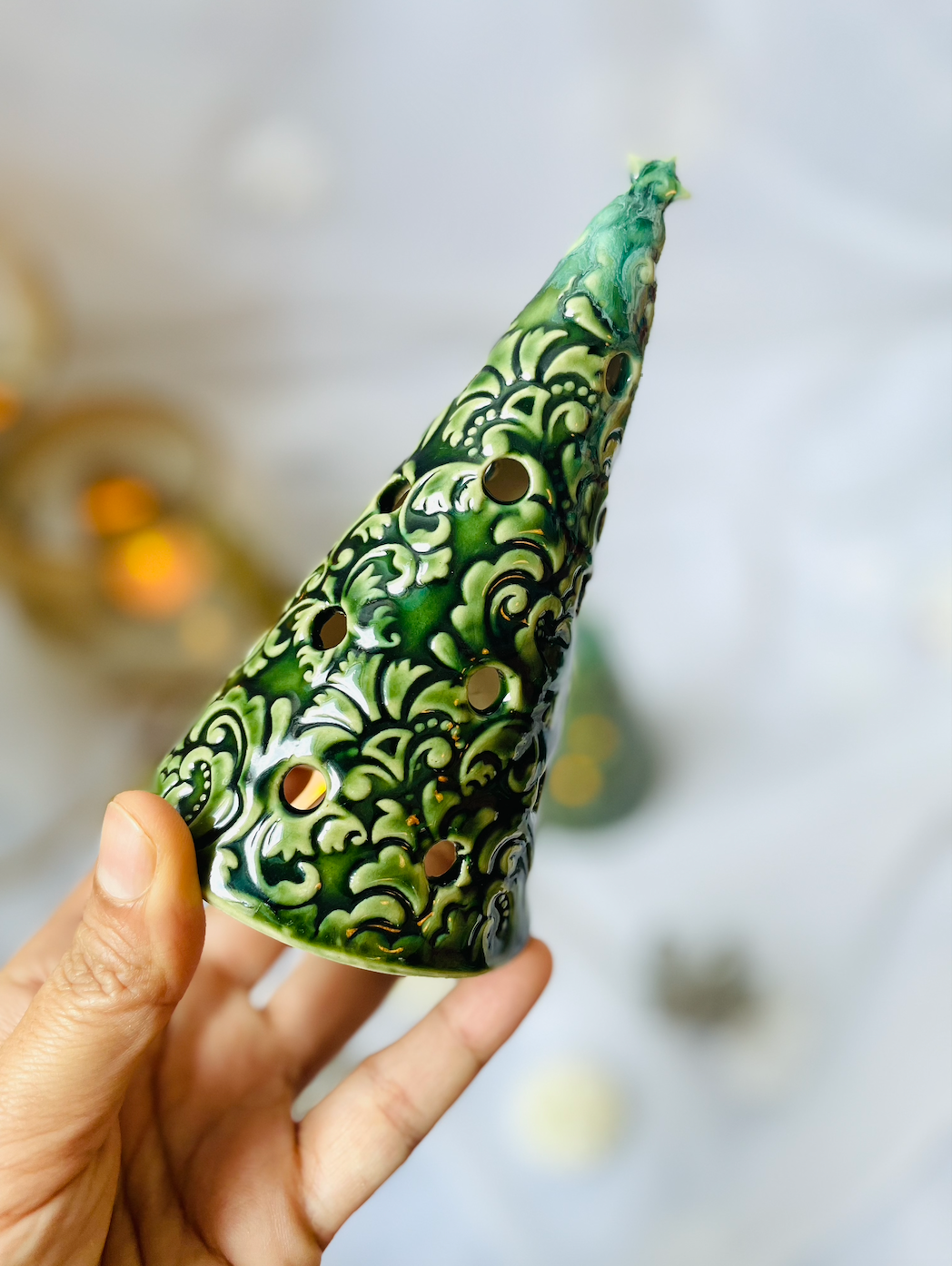 Ceramic Christmas Tree Luminary