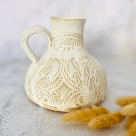 Handmade Ceramic Halfmoon Vase