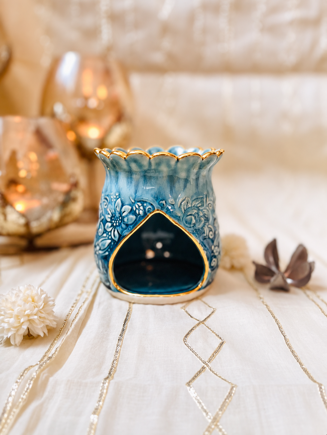 Diwali Special: Handcrafted Ceramic Wax Melt Diffuser - Image 5