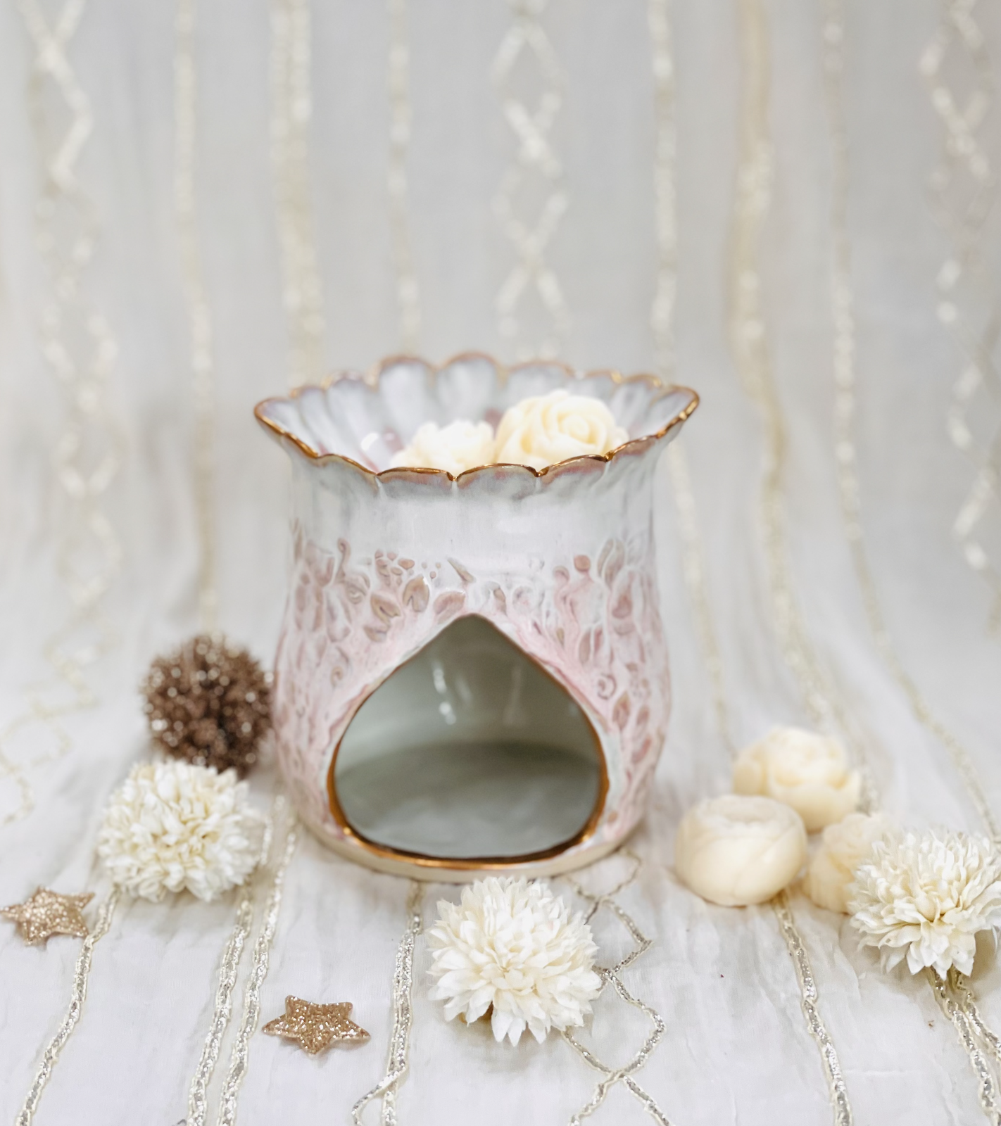 Diwali Special: Handcrafted Ceramic Wax Melt Diffuser - Image 6